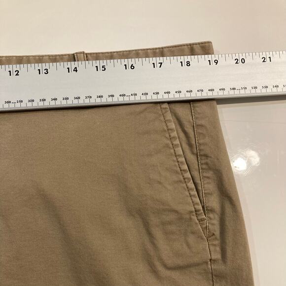 GAP Pants Women 16 Khakis Skinny-Mini Stretchy-Cotton Tan-Beige-Brown Pocket Zip - Picture 8 of 13